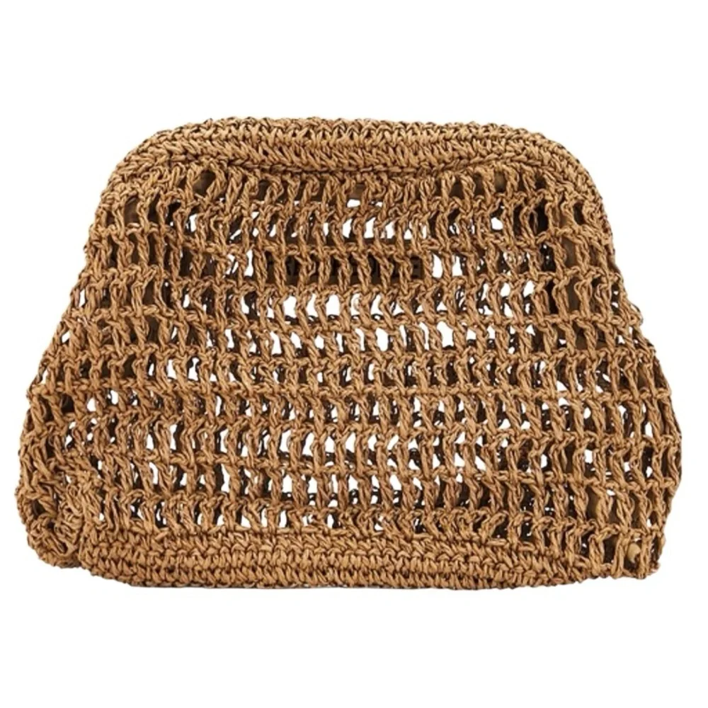 NWT Free People Sand Bound Clutch in Tan - Picture 2 of 5